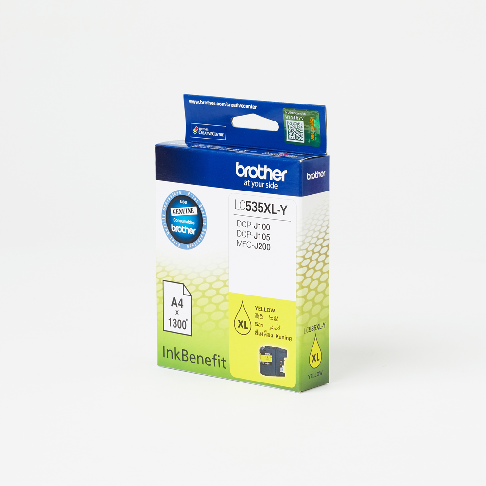 Brother LC535XLY High yield yellow ink cartridge