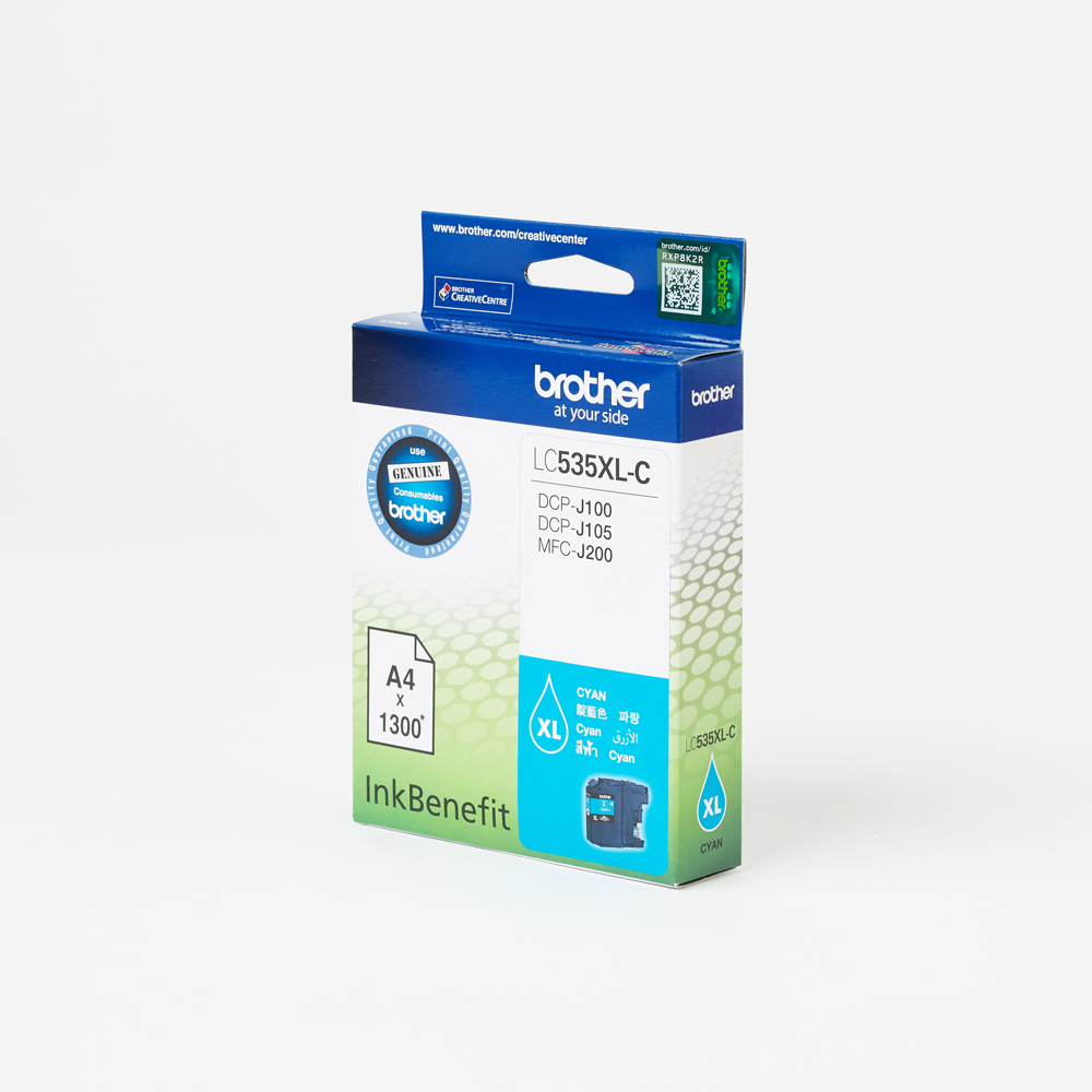 Brother LC535XLC High yield cyan ink cartridge