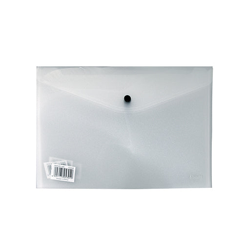 CROXLEY Envelope with Button - A4 (Clear) (Pack of 12)