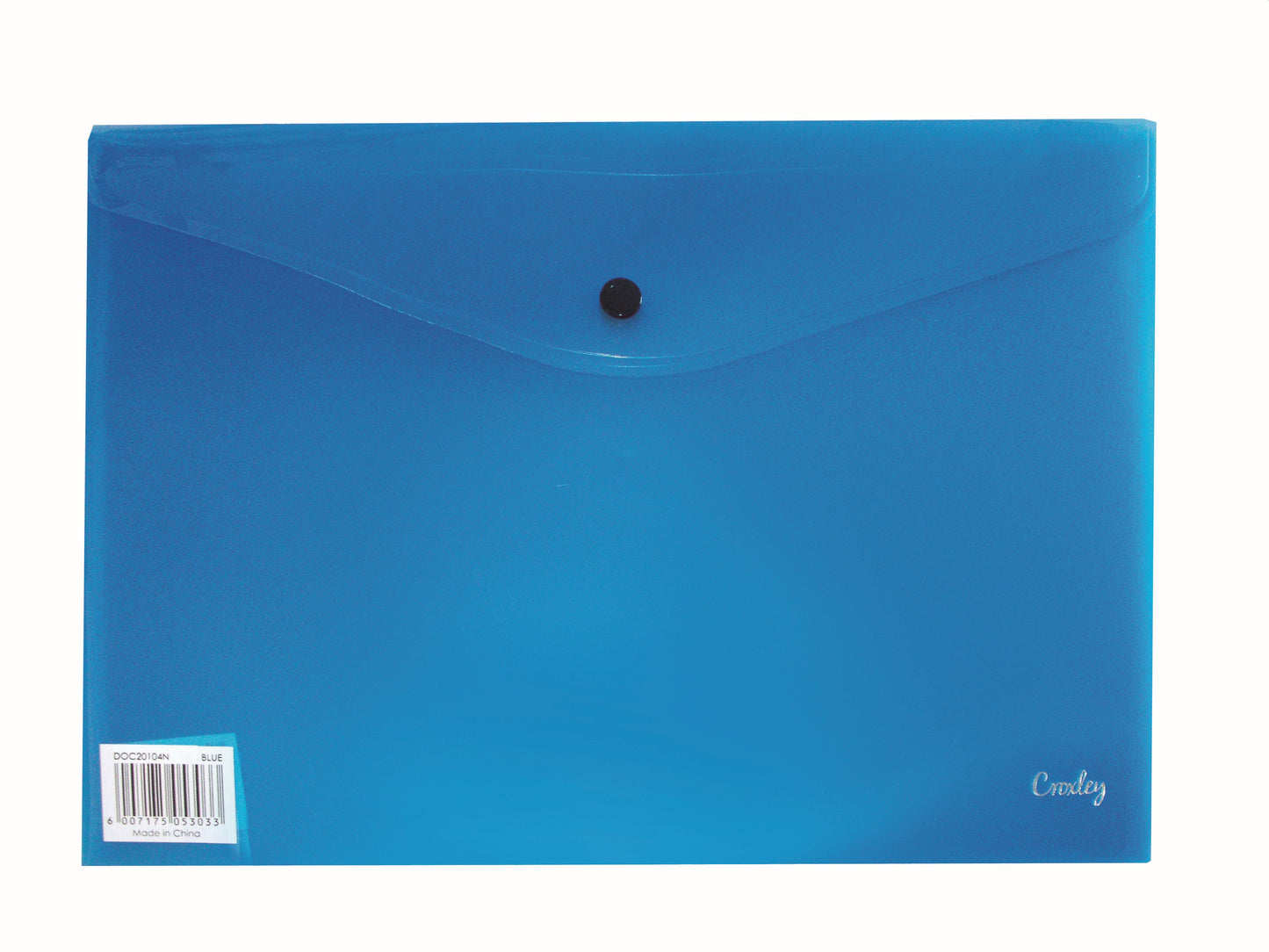 CROXLEY Envelope with Button - A4 (Blue) (Pack of 12)