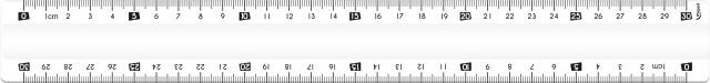 245620 MAPED Ruler Unbreakable 30cm - Clear