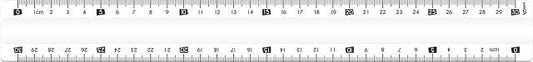 245620 MAPED Ruler Unbreakable 30cm - Clear