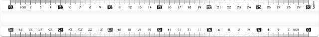 245620 MAPED Ruler Unbreakable 30cm - Clear