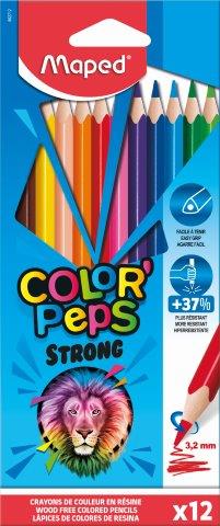 MAPED Colour Pencils Strong Triangular 0% Wood 12's