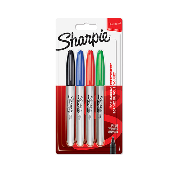 Sharpie Fine Permament Market:  Black Card 4's