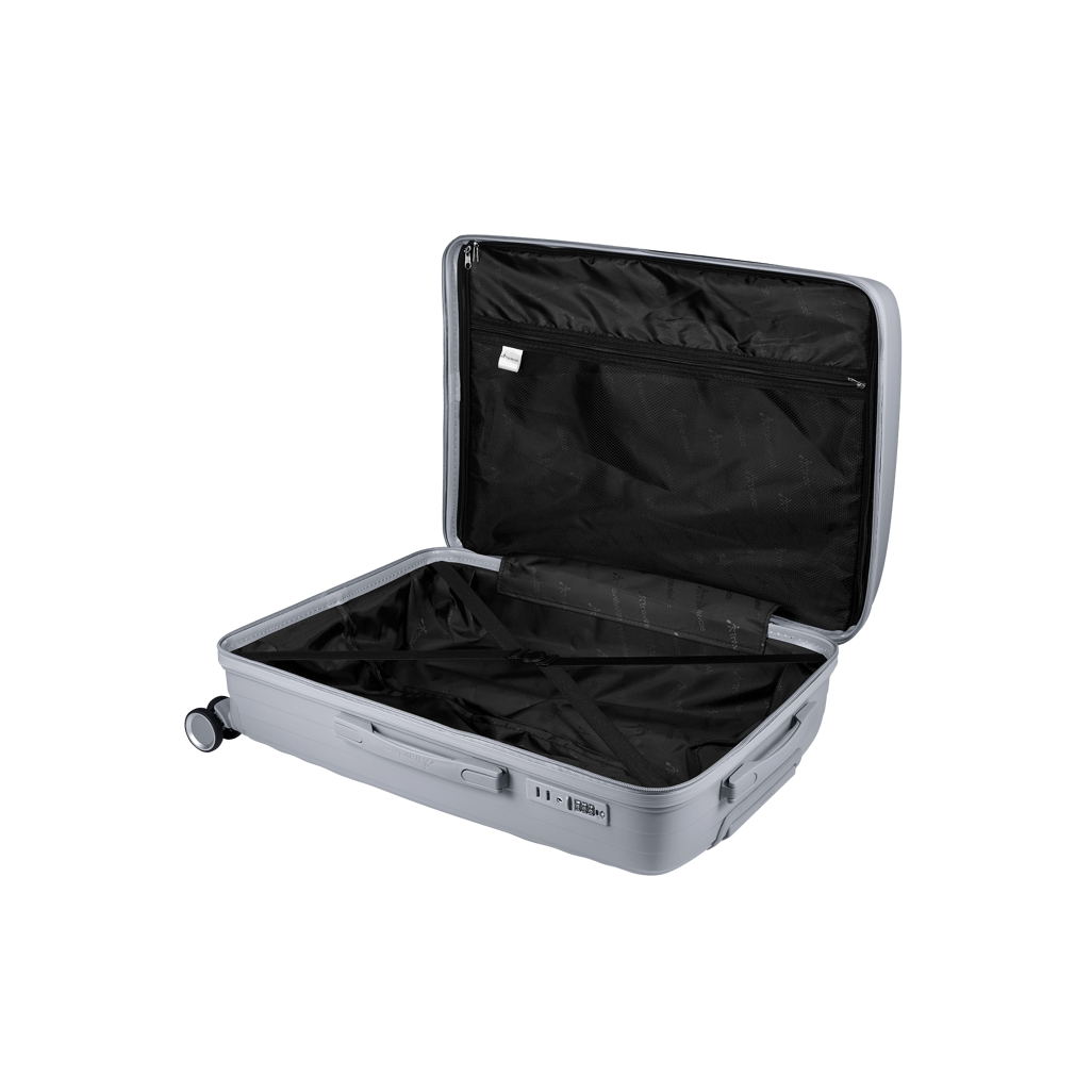 Travelwize Ripple PP 4-Wheel Spinner 65cm Luggage Platinum