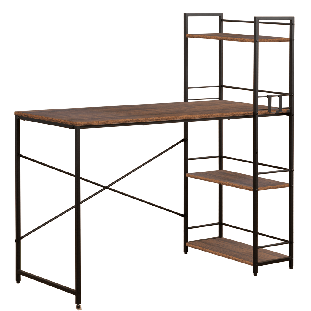 Everfurn Regal Desk Dark Oak