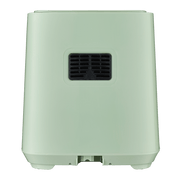 Boden Stark 5.0L Digital Air Fryer in green, showcasing its back view with ventilation system.