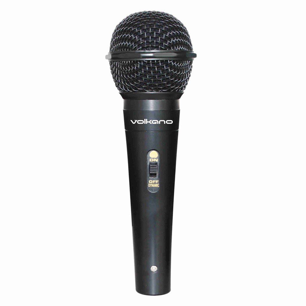 Experience quality sound with the Volkano Ace series black dynamic vocal microphone – perfect for passionate performers!