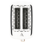 Boden Stark Anson Collection 2 Slice Stainless Steel Toaster in White, featuring dual toasting slots for even heating.