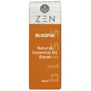 Zen Oil Blissful natural essential oil blend in a 10ml bottle for relaxation and stress relief.