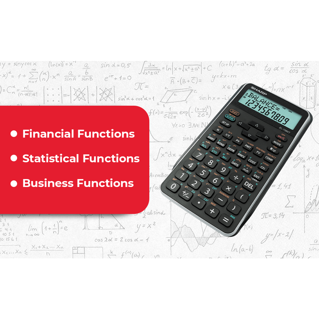 Sharp EL-738 XTB - Advanced Financial Calculator NEW DESIGN
