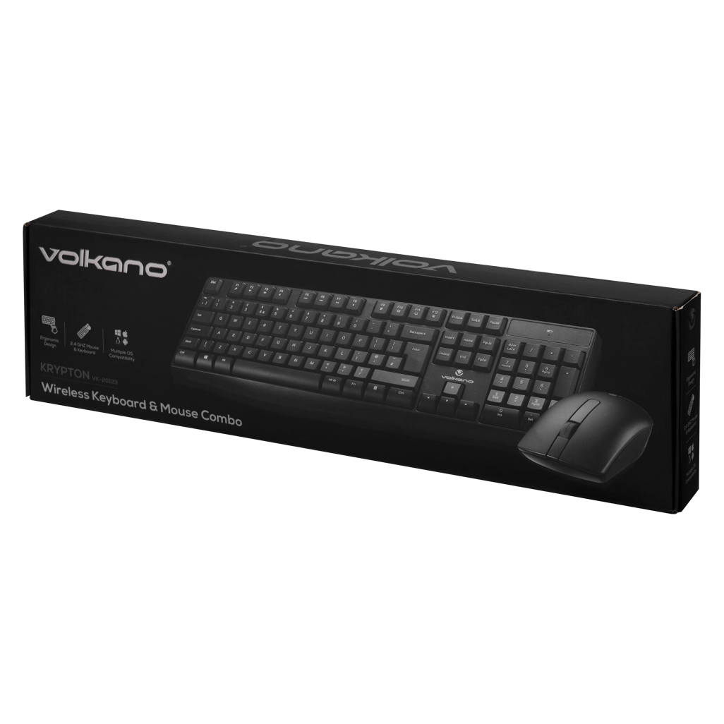 Volkano Krypton Wireless Keyboard & Mouse Combo