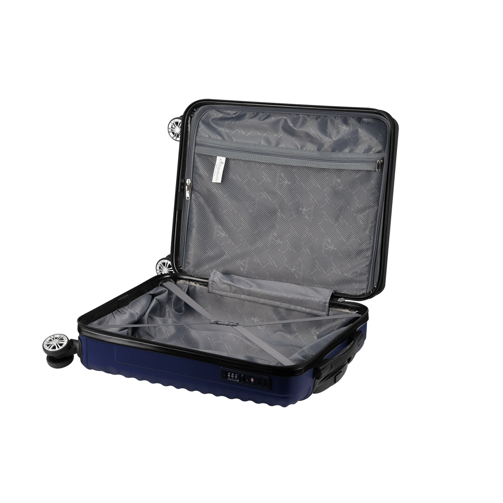 Travelwize Astra ABS 55cm 4-Wheels Spinner Luggage Navy