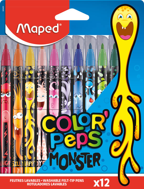 MAPED Felt Tip Monster  12's