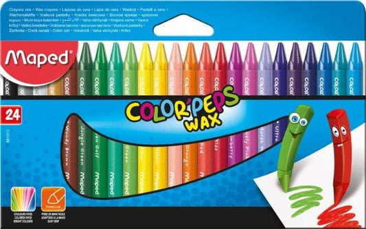 MAPED Wax Crayons Color'Peps Triangular 24's