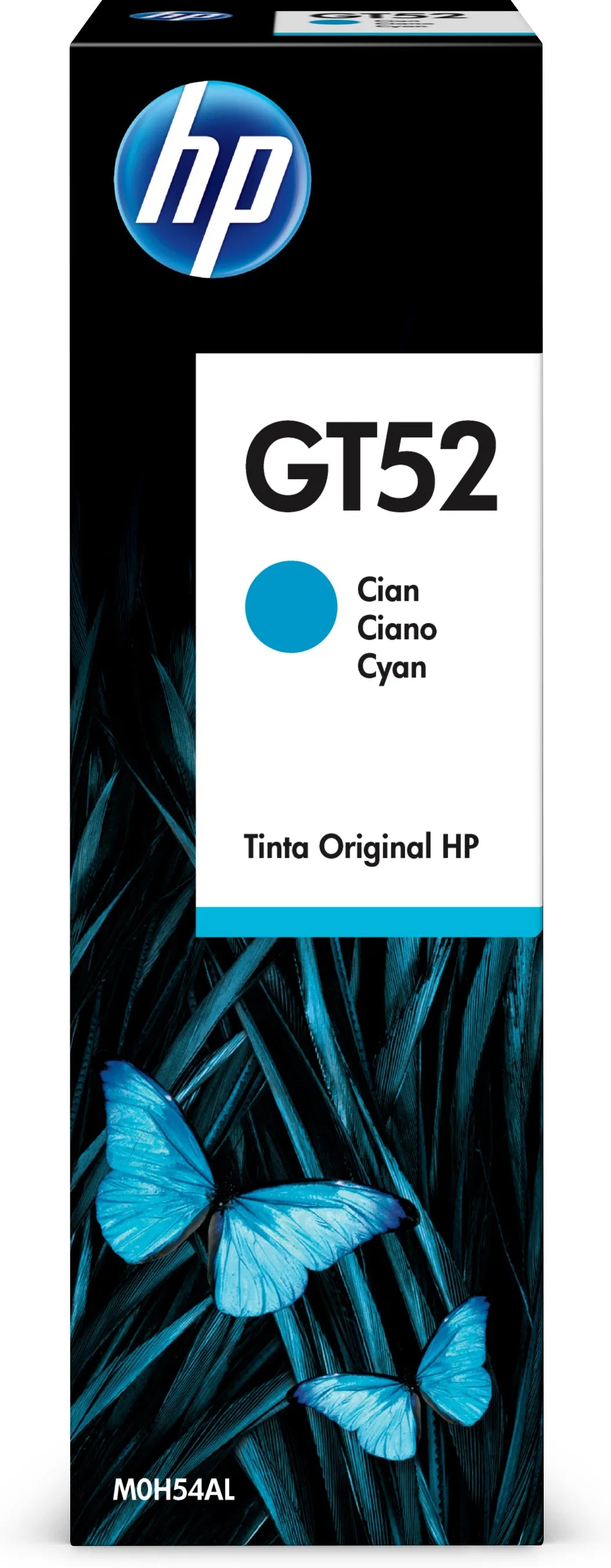 HP Gt52 Original Cyan Ink Bottle