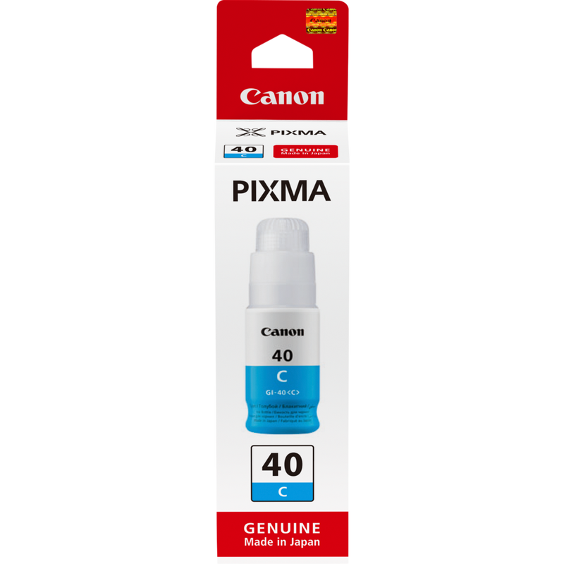 CANON INK BOTTLE GI-40 - Cyan - GM2040, G5040, G6040 - Yield 7700