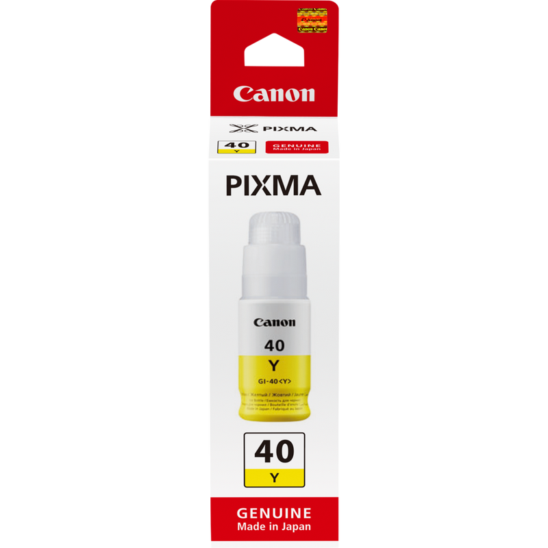 CANON INK BOTTLE GI-40 - Yellow - GM2040, G5040, G6040 - Yield 7700