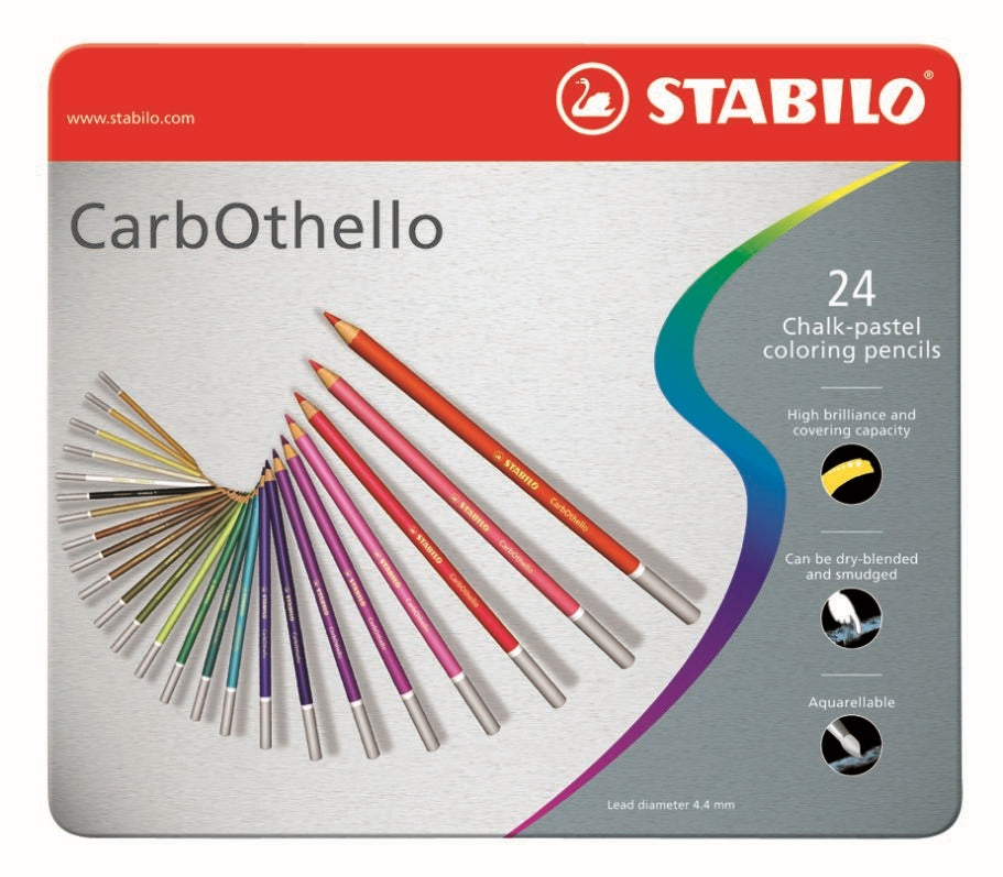STABILO CarbOthello Colour Pencil  Assorted Metal Box 24's