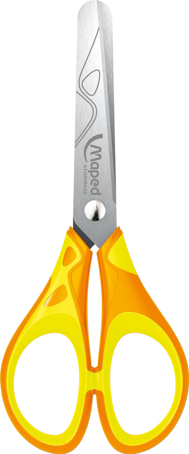 MAPED Neon Scissor 13cm Essential Soft - Card - Colour NOT Guaranteed