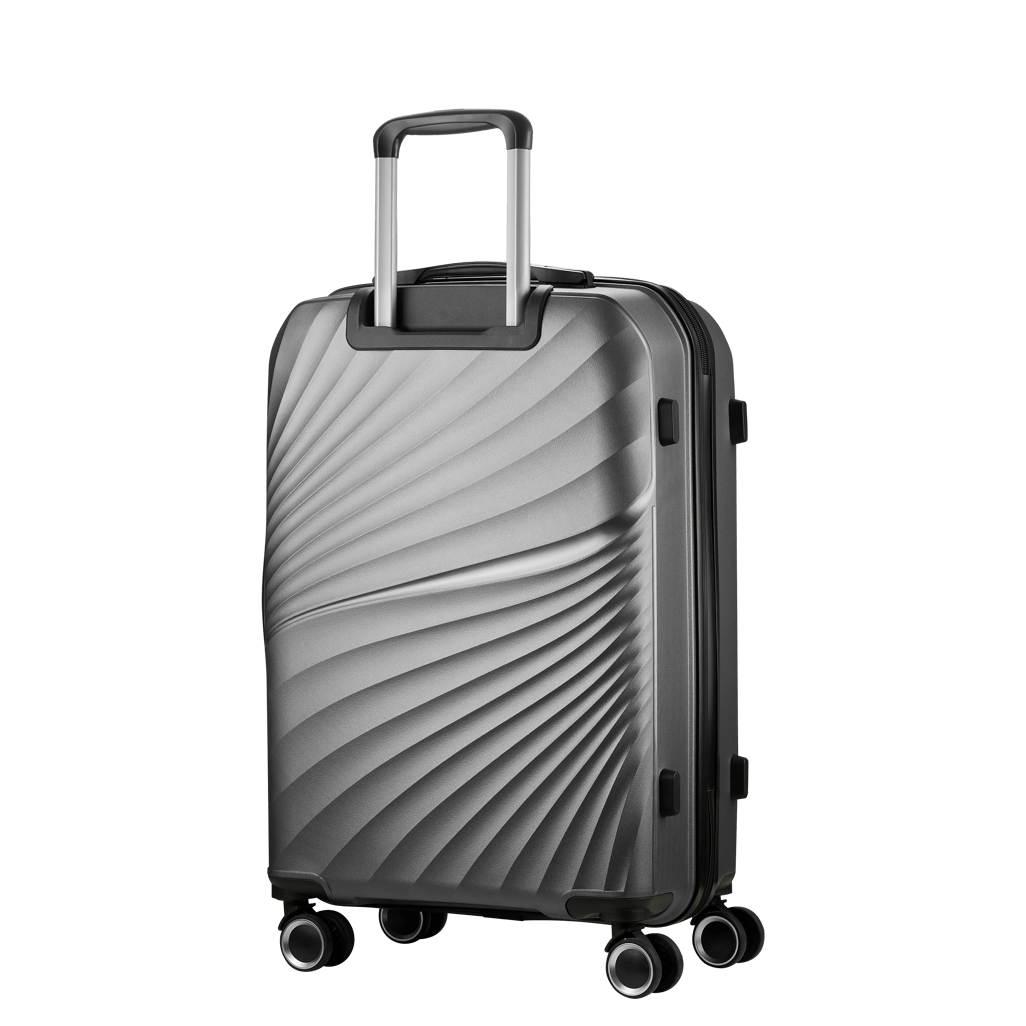 Travelwize Quartz PP 76cm 4-Wheels Spinner Luggage Silver