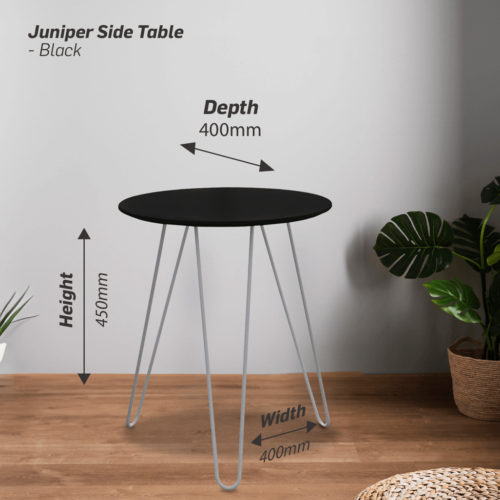 Everfurn Juniper Coffee Table - Black and White Frame