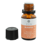 Zen Oil Blissful natural essential oil blend in 10 ml bottle, promoting relaxation and stress relief.