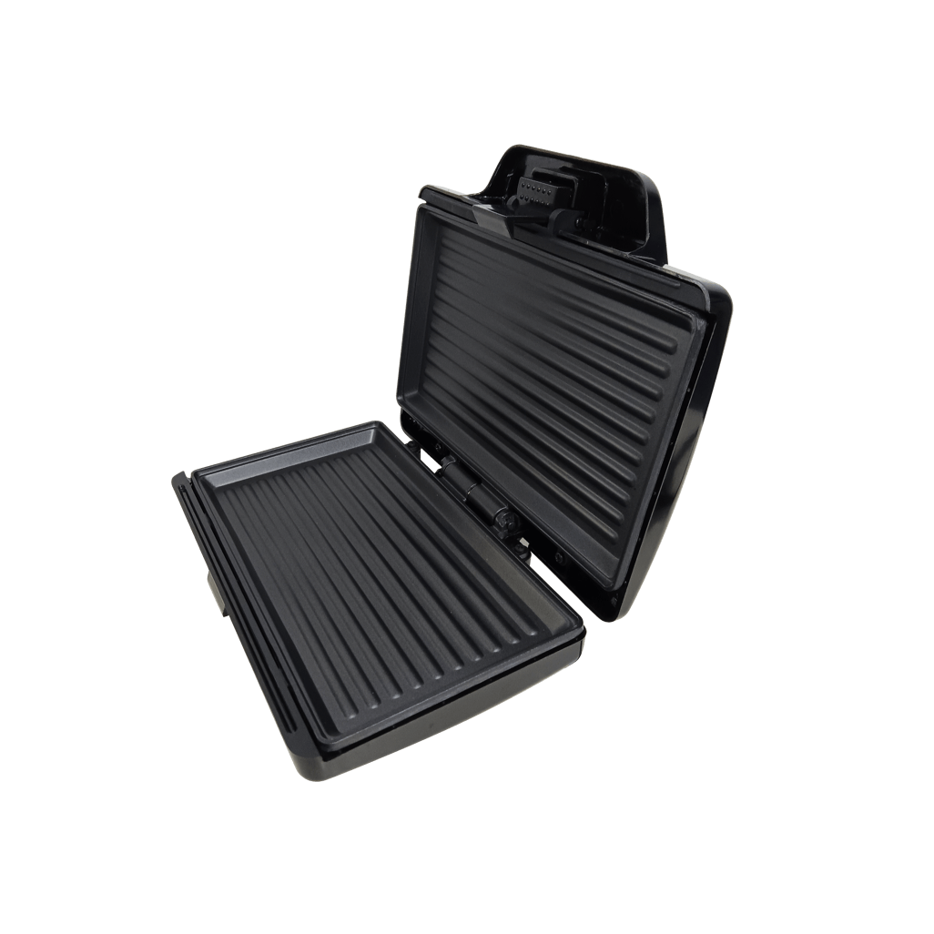 Elektra 2 Slice Grill with a non-stick surface and grill marks, perfect for making sandwiches and cooking food.