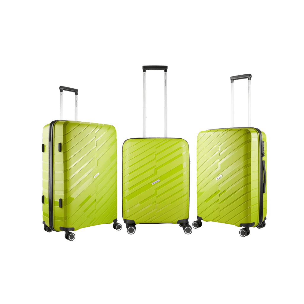 Travelwize Java PP 4-Wheel Spinner 65cm Luggage Lime