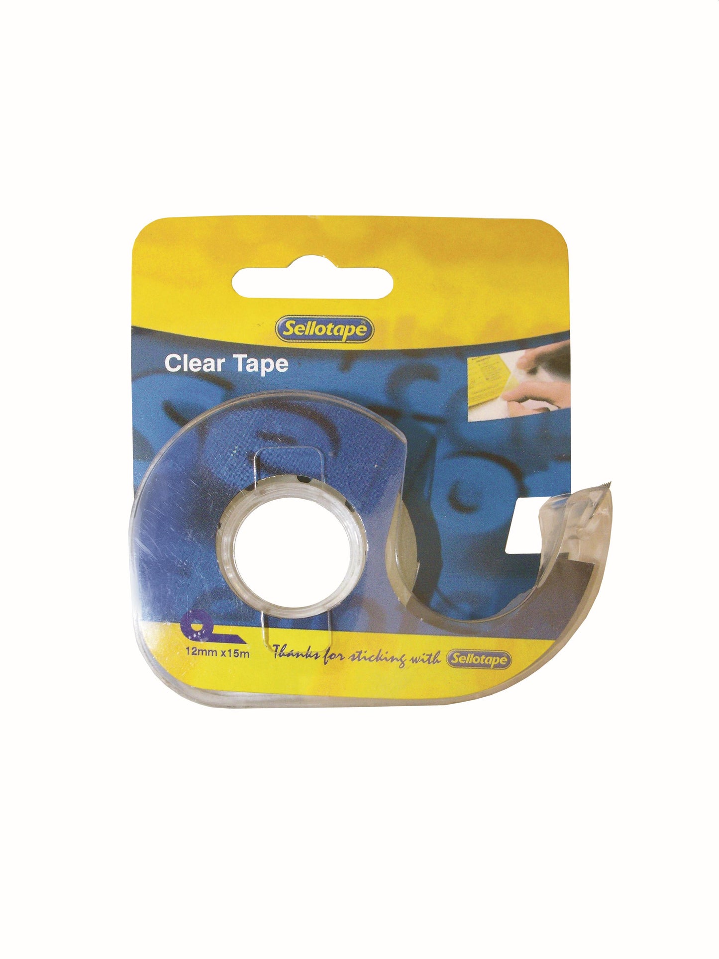 SELLOTAPE Clear + Dispenser 12mmx15m Carded