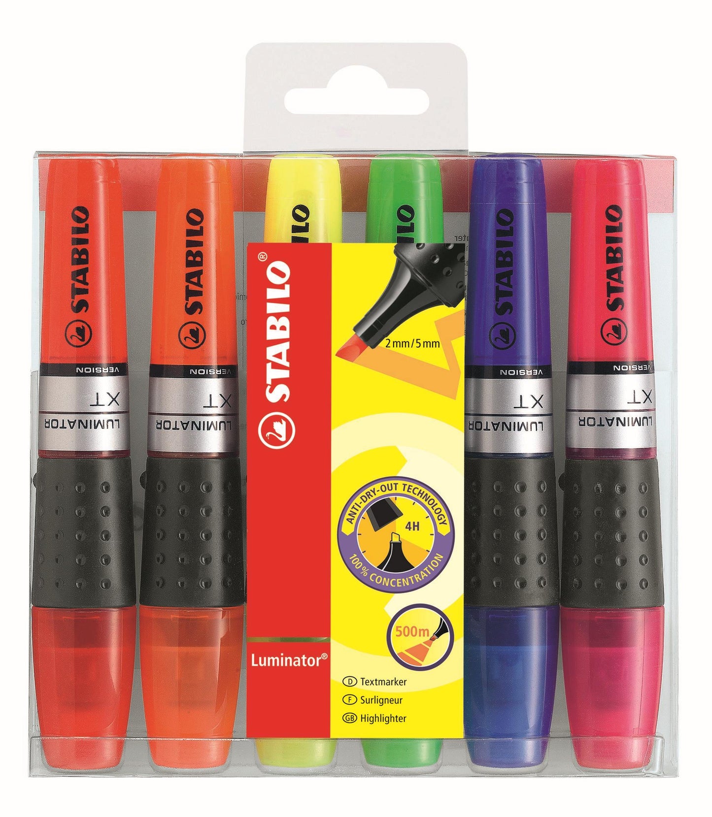 STABILO Luminator Highlighter Assorted Wallet 6's