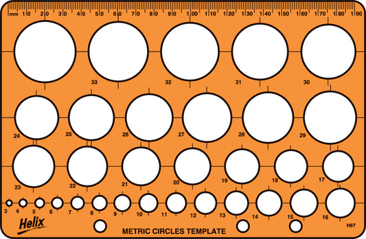HELIX Template Circle Stencil 32 Circle - 15cm