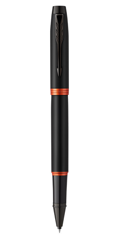 PARKER IM Prof Vibrant Rings Rollerball Pen  - Flame Orange