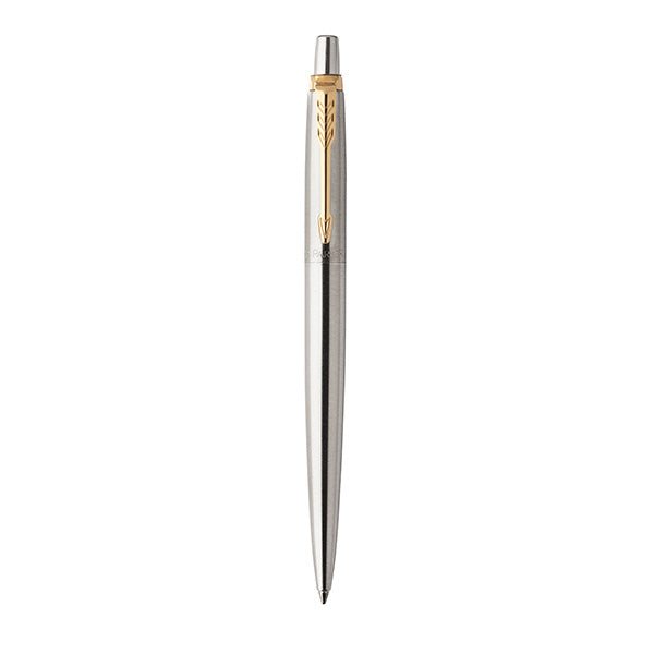 PARKER Jotter Ballpoint Pen - Stainless Steel Gold Trim