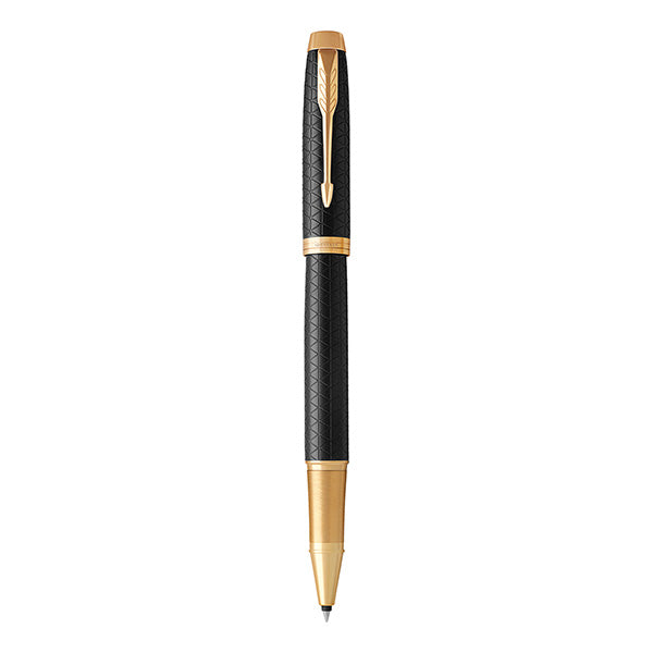PARKER IM Premium Rollerball Pen - Black Gold Trim