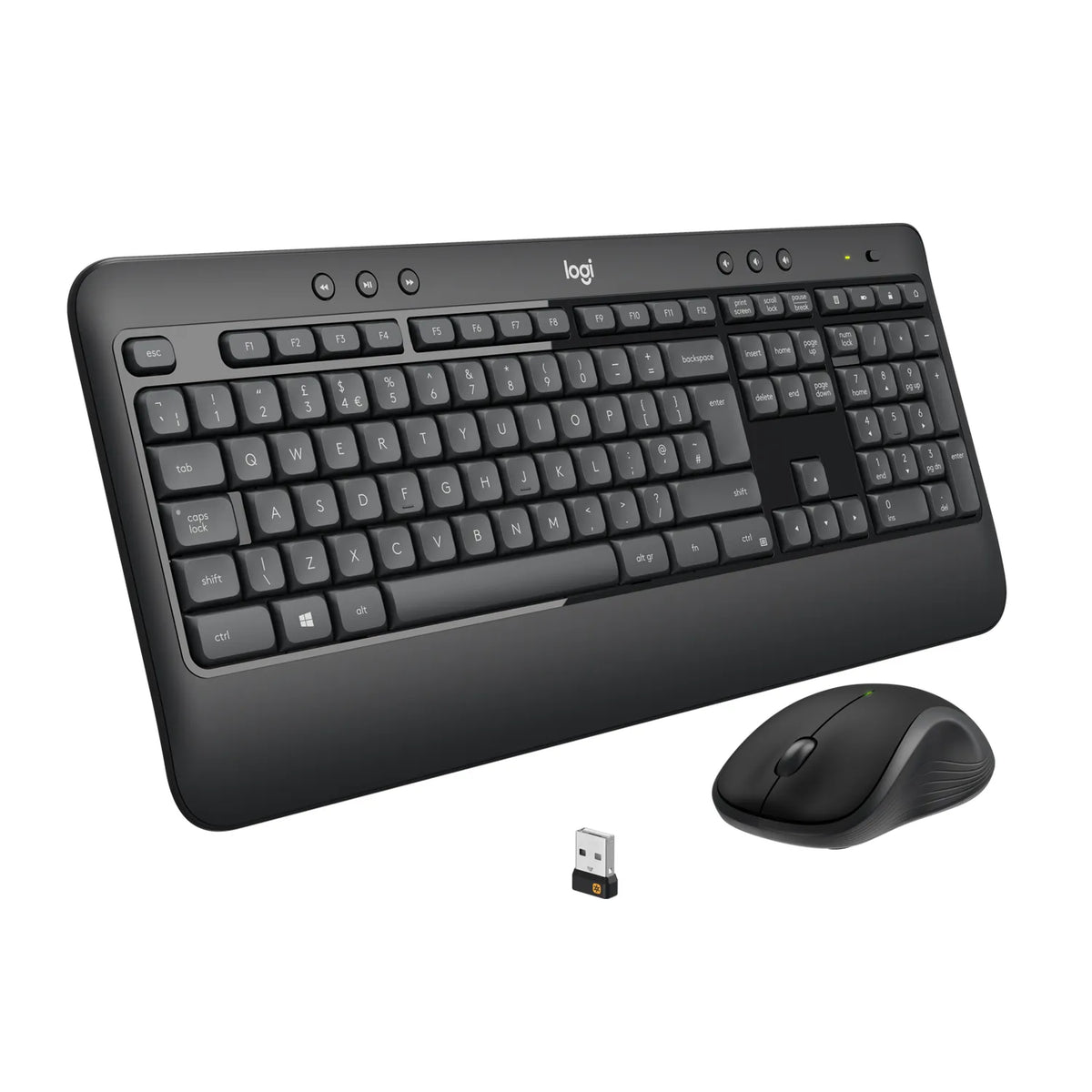 LOGITECH MK540 ADVANCED WIRELESS KEYBOARD AND MOUSE - BLACK