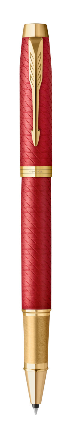PARKER IM Premium Rollerball Pen - Red Gold Trim