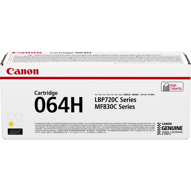 Canon 064 High Capacity Toner Cartridge (Yellow)