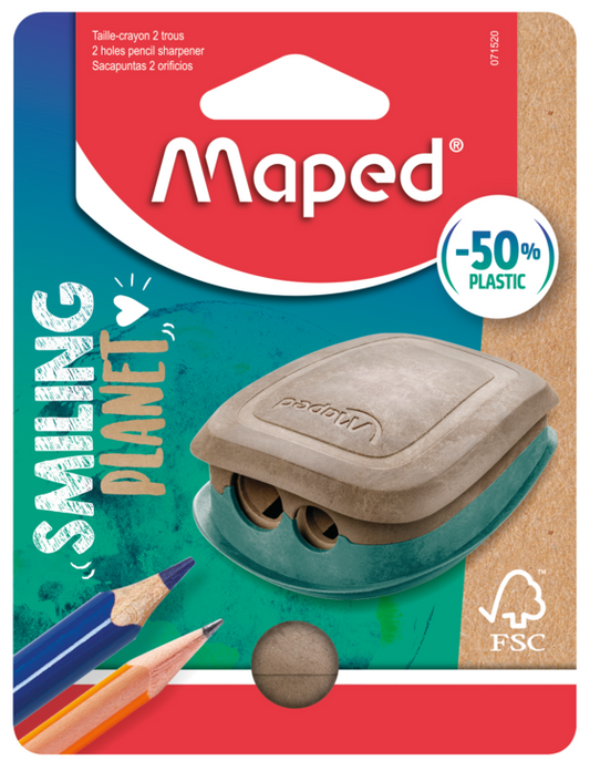 MAPED PLANET Sharpener 2Hole Pulse FSC - Card