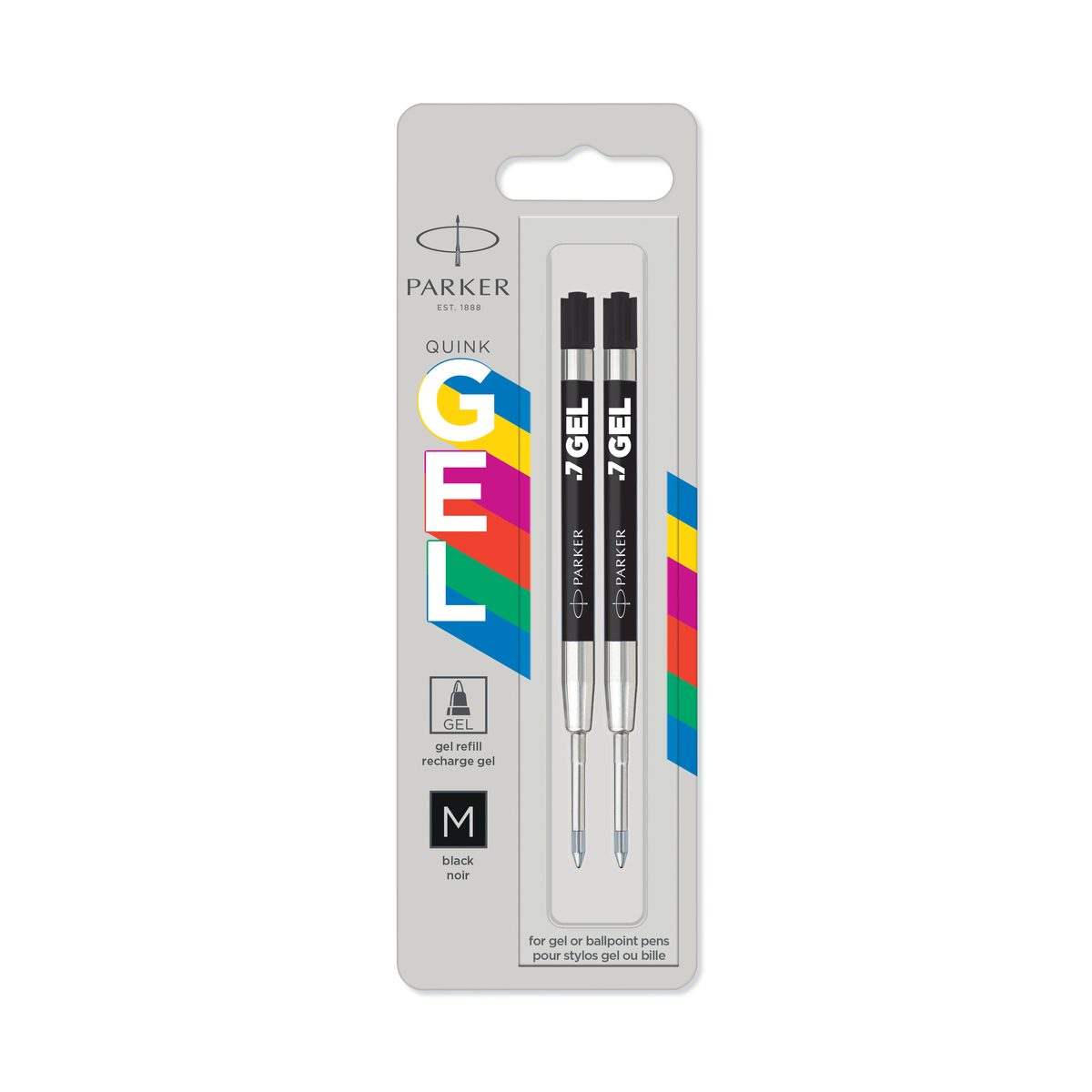 PARKER Plastic Barrel Ballpoint Pen Gel Refill - Black