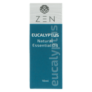 Zen Oil Eucalyptus essential oil 10ml bottle for relaxation and calm with a soothing aroma.