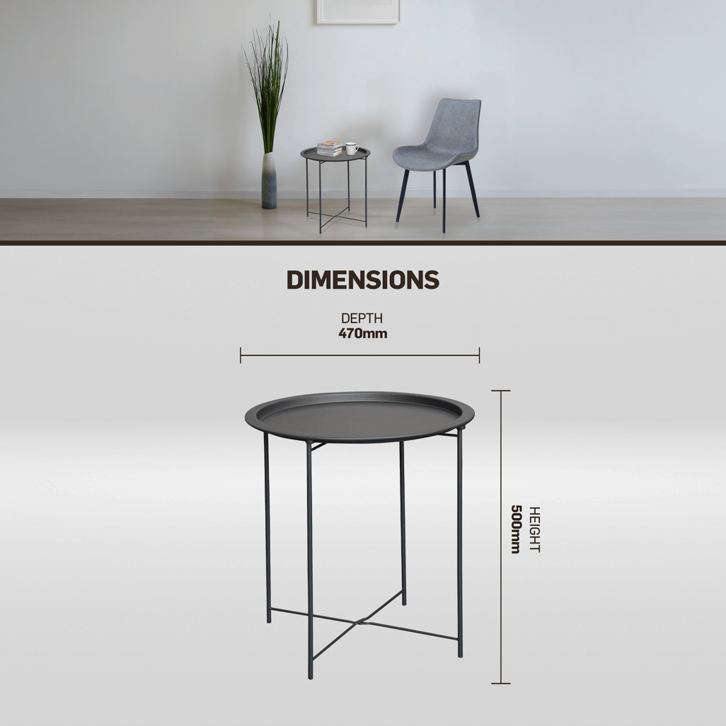 Everfurn Nala Side Table Black