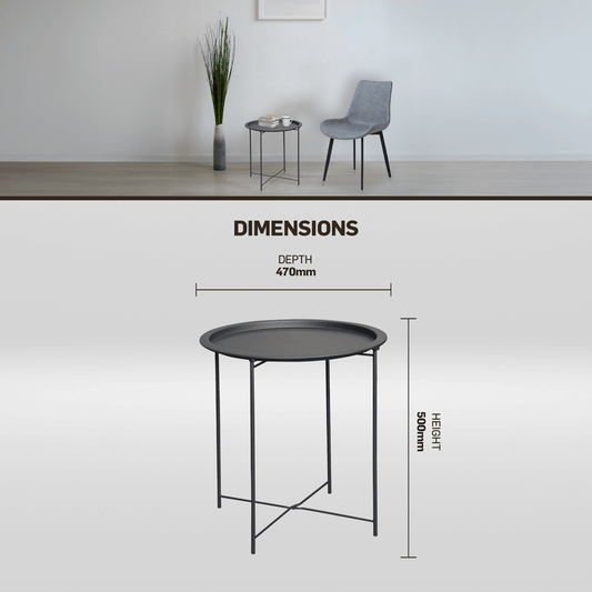 Everfurn Nala Side Table Black