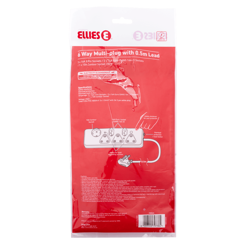 Ellies 6 Way Basic Multiplug
