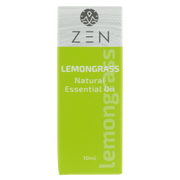 Zen Lemongrass essential oil 10ml bottle, promoting relaxation with soothing aroma, compatible with Zen diffusers.