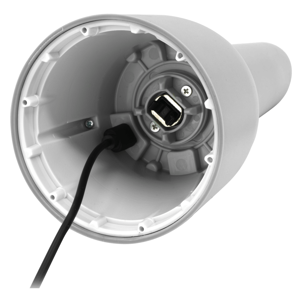 Inside view of the FINAMILL rechargeable grinder showing charging port and design