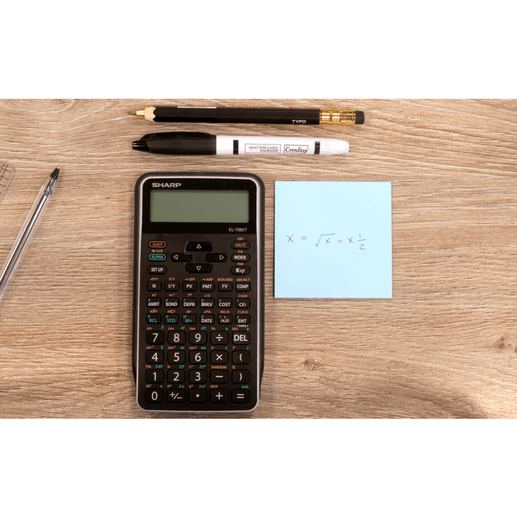 Sharp EL-738 XTB - Advanced Financial Calculator NEW DESIGN