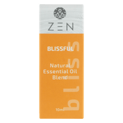 Zen Oil Blissful natural essential oil blend in 10ml packaging, promoting relaxation and well-being.