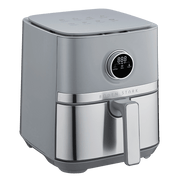 Boden Stark 5.0L Digital Air Fryer in gray with a sleek design and digital display panel.